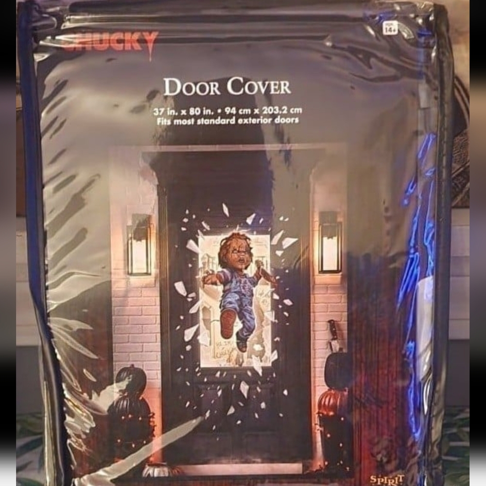 Halloween Decor CHUCKY Child's Play Exterior Door Cover New Fast Ship!